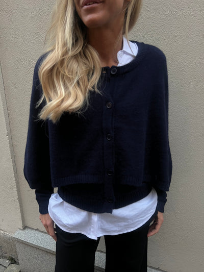 Poncho kofta navy 8539