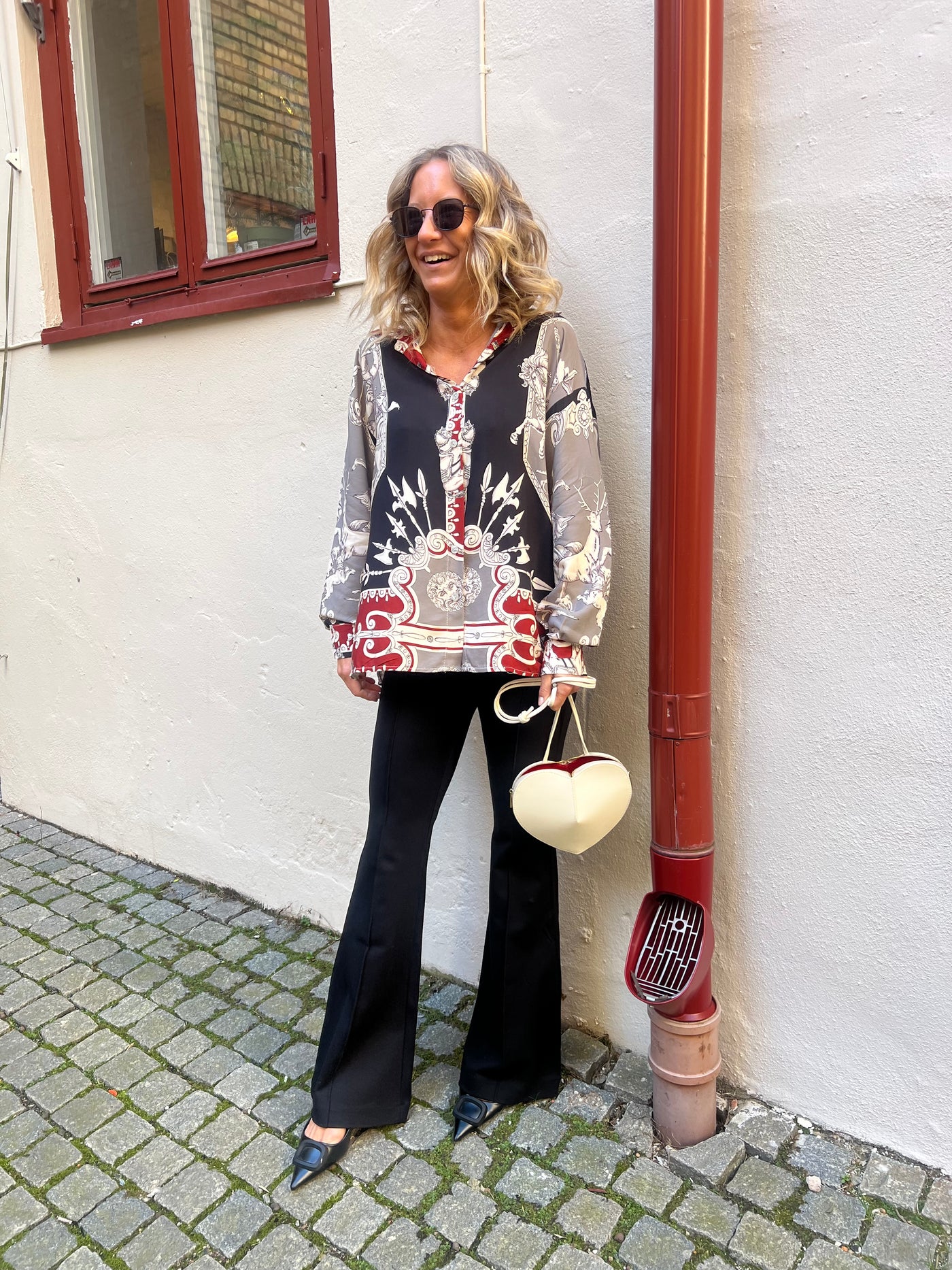 Galliano shirt wine