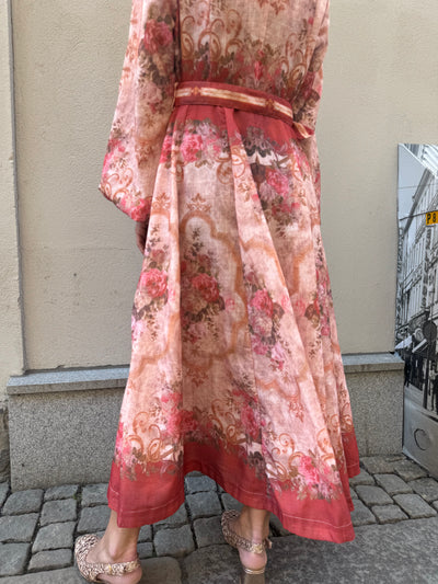 LISA FLOWER DRESS ROUGE