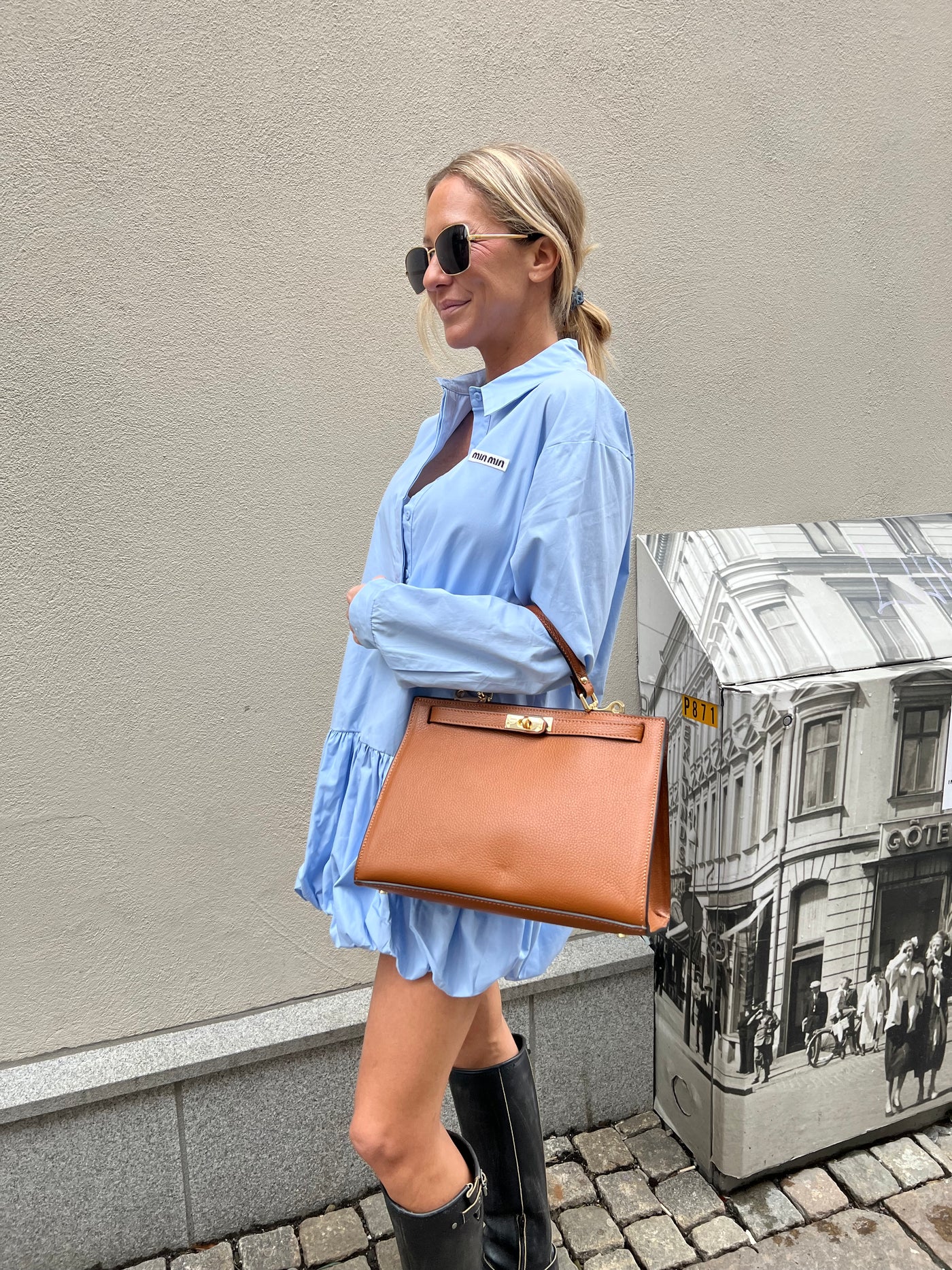 MIN MIN DRESS BLUE