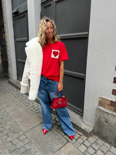HEART T-SHIRT RED TS0030