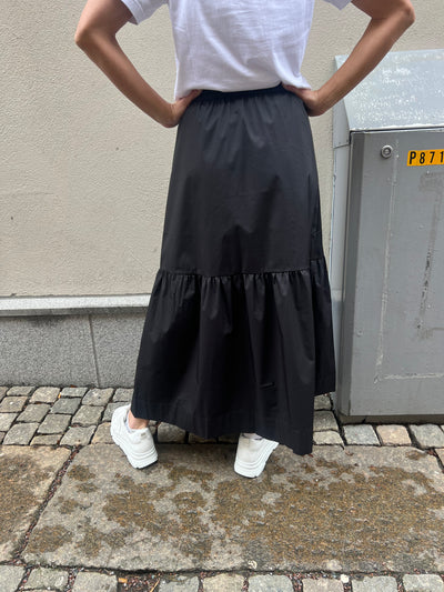 Cotton cc crisp skirt black