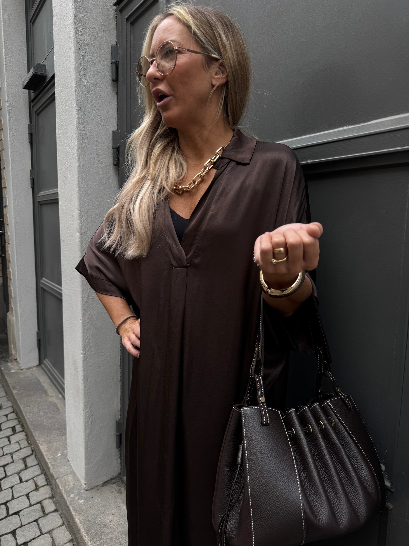 Marie Dress Brown