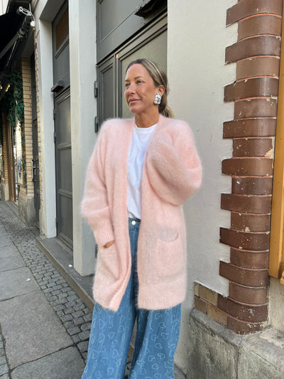 Roro mohair kofta Light Pink - 22067