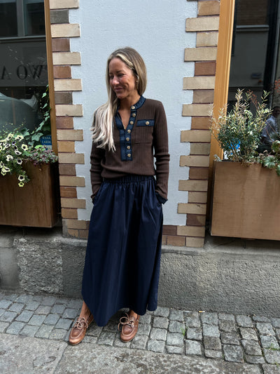 KAI DENIM BOTTOM BROWN