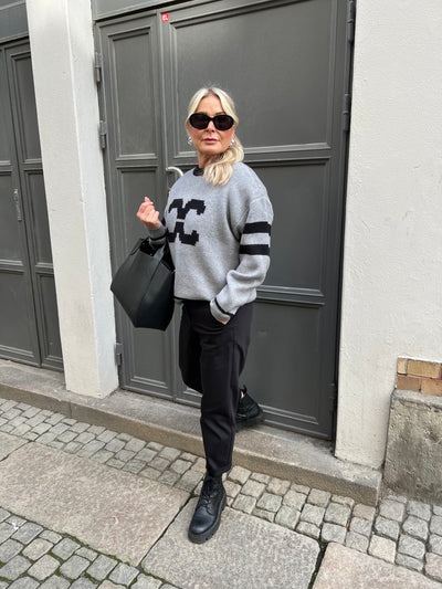 Row cc coco logo knit grey