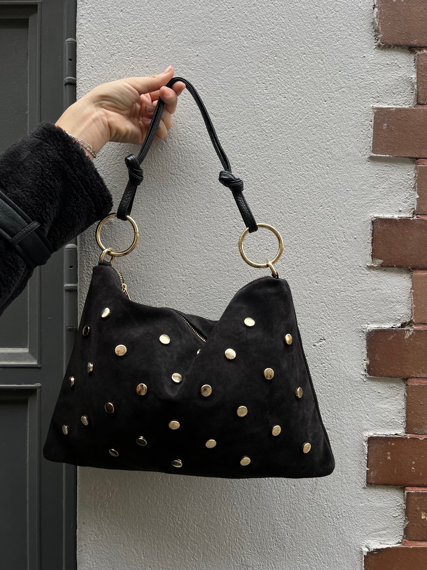 Jolie Smal STUDS Bag BLACK