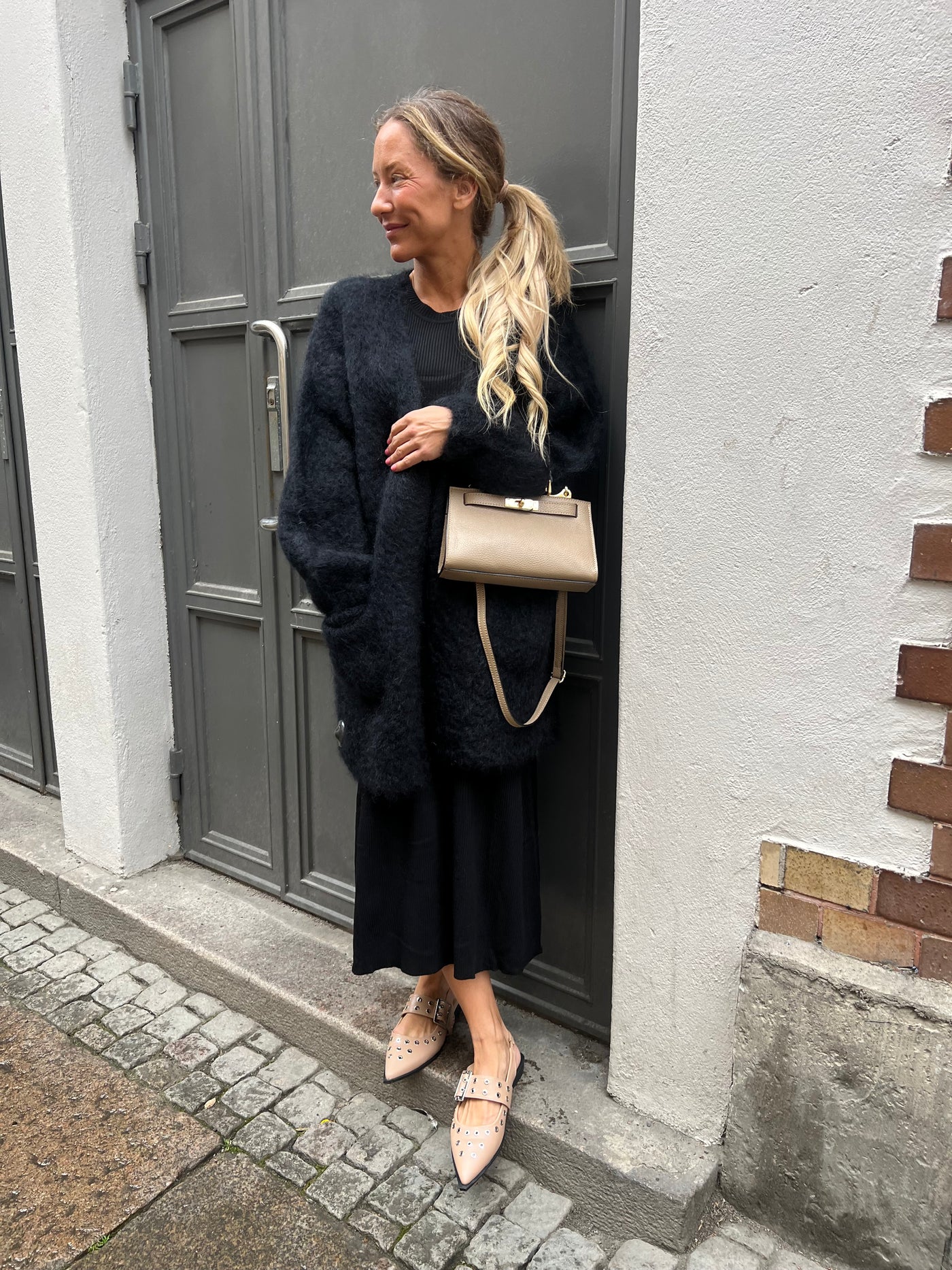 Roro mohair kofta Svart - 22067