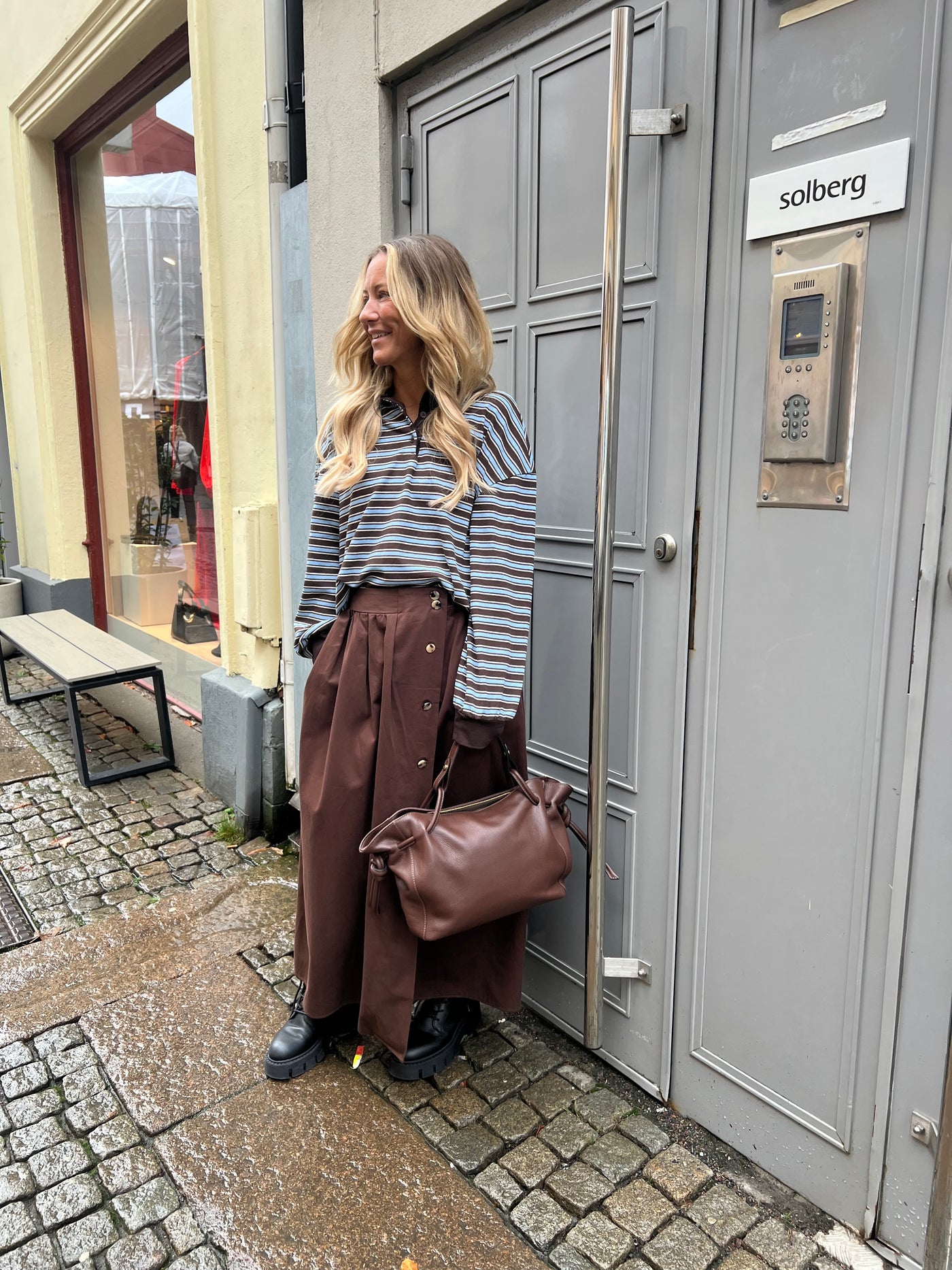 Stripe  pike brown/blue