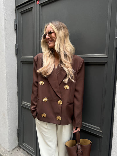MANILLA BLAZER /GOLD BOTTOM