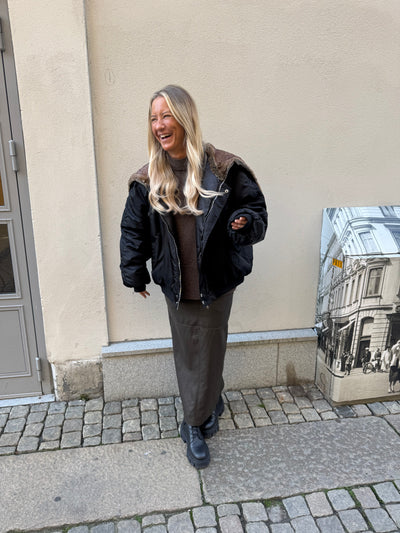 Bomber fur jacket