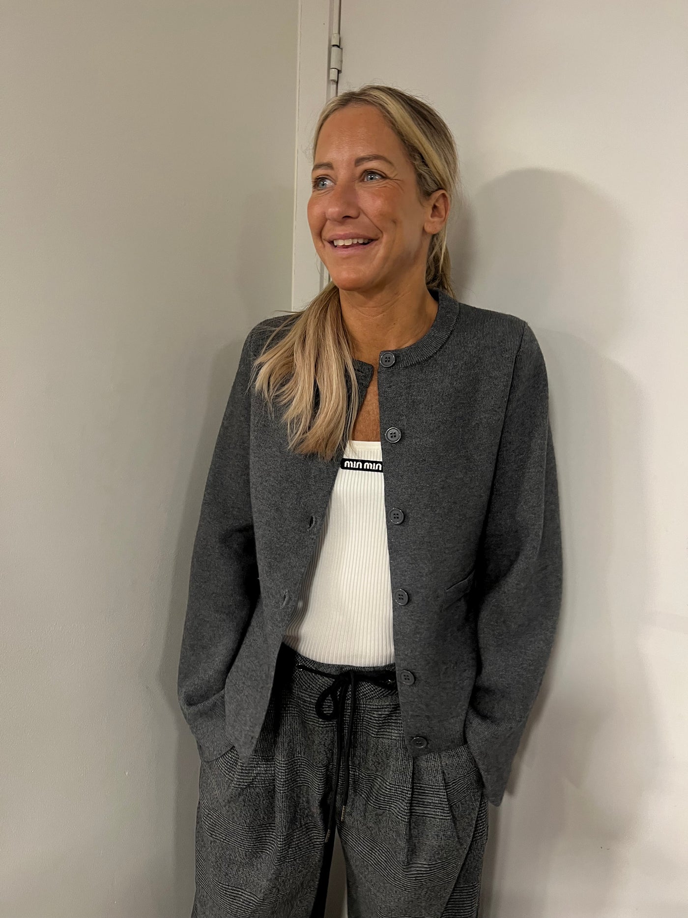 cardigan blazer grey  H880