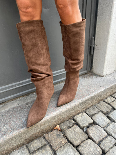 Macy high new brown suede boots
