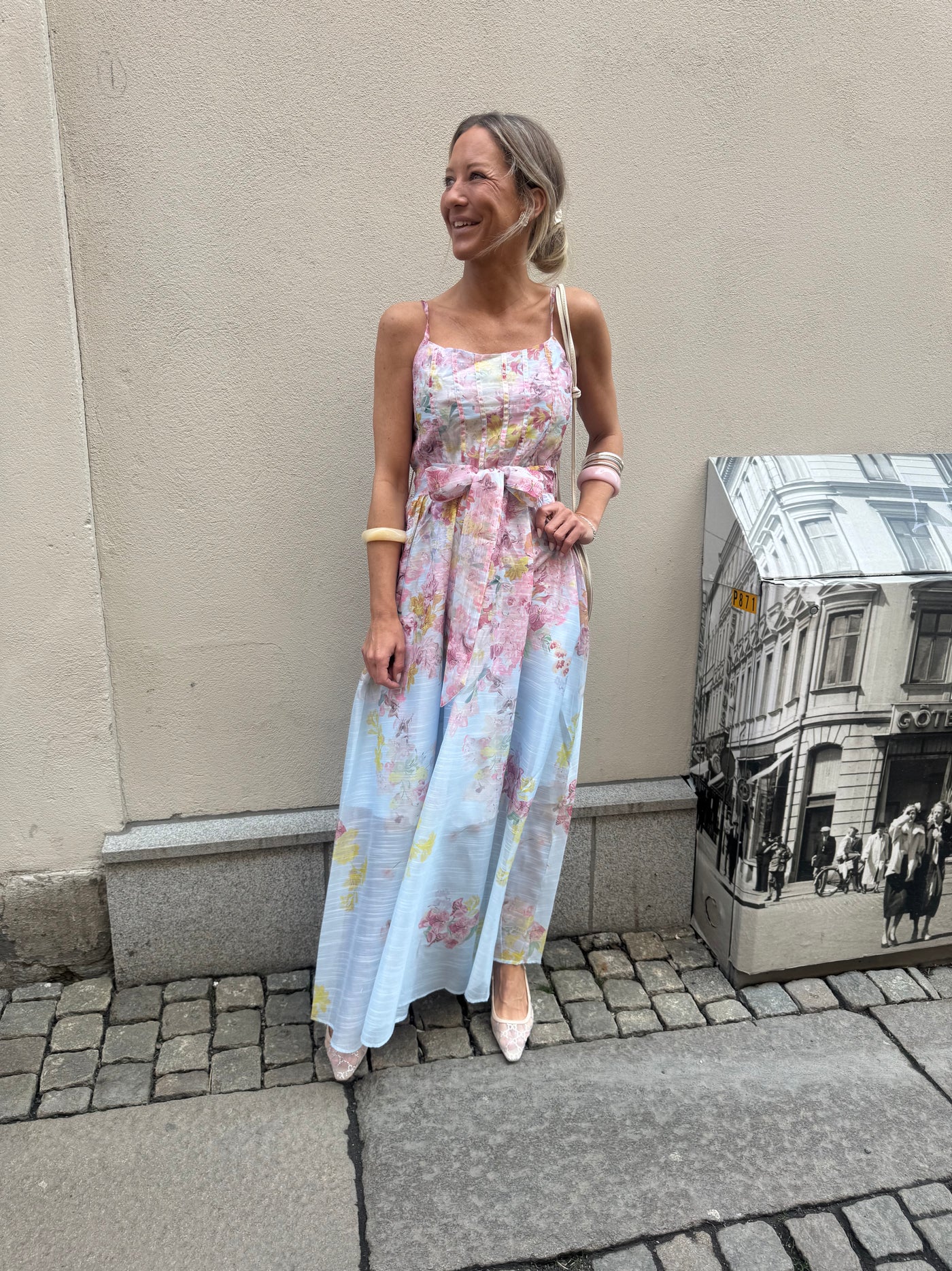 Ruth Flower Dress Blue