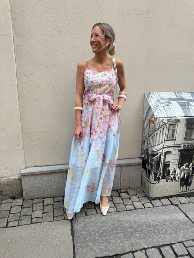 Ruth Flower Dress Blue