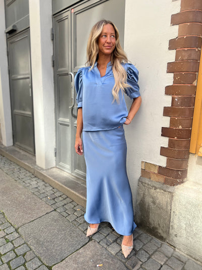 Vicky heaven satin smoke Blue