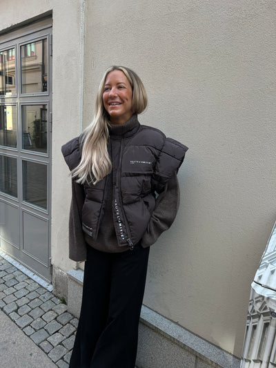 MOUNT PUFFER VEST brun