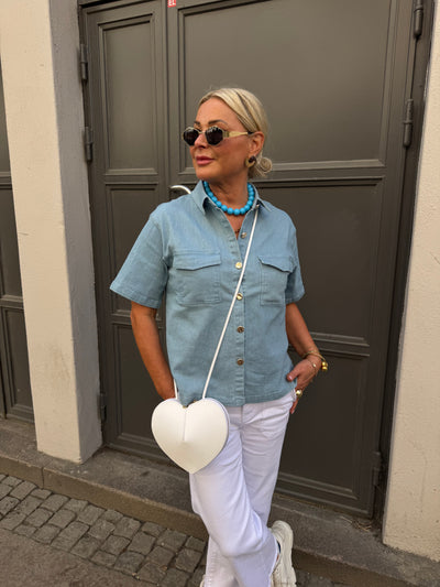 Greta Stretch Denim Shirt