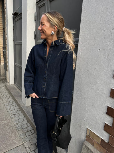 ROSA DENIM SHIRT dark denim