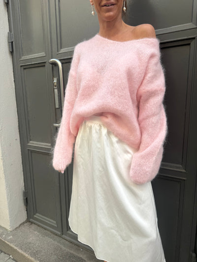 Roro Mohair light pink V-ring - 23505