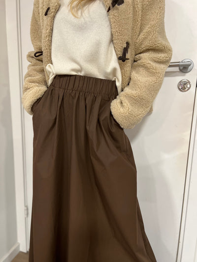 IXTAU MAXI SKIRT brun