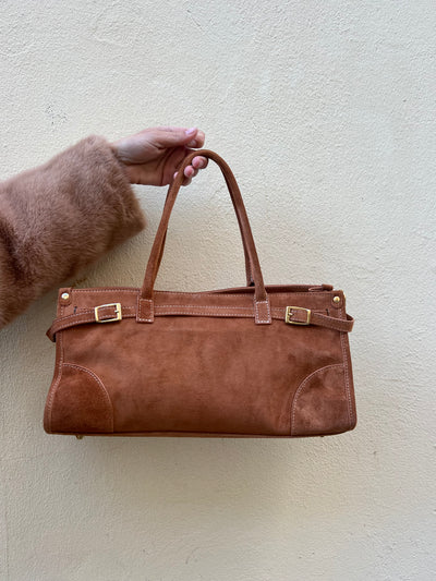 Suede bag Camel