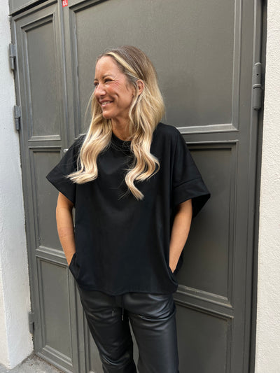 FANNY mocka, t-shirt svart