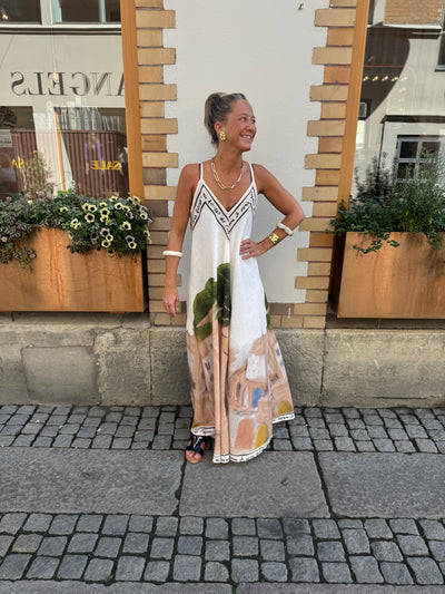 FRANCES STRAP DRESS CREAM
