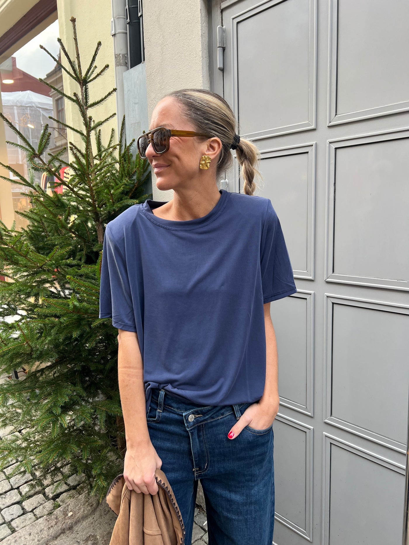 Garry tshirt navy - L2295U