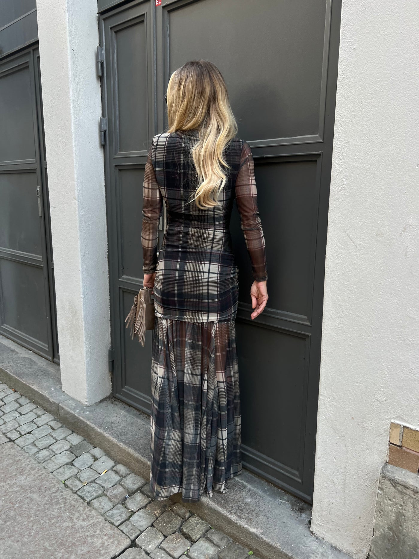 Sascha mesh dress rutig 19516