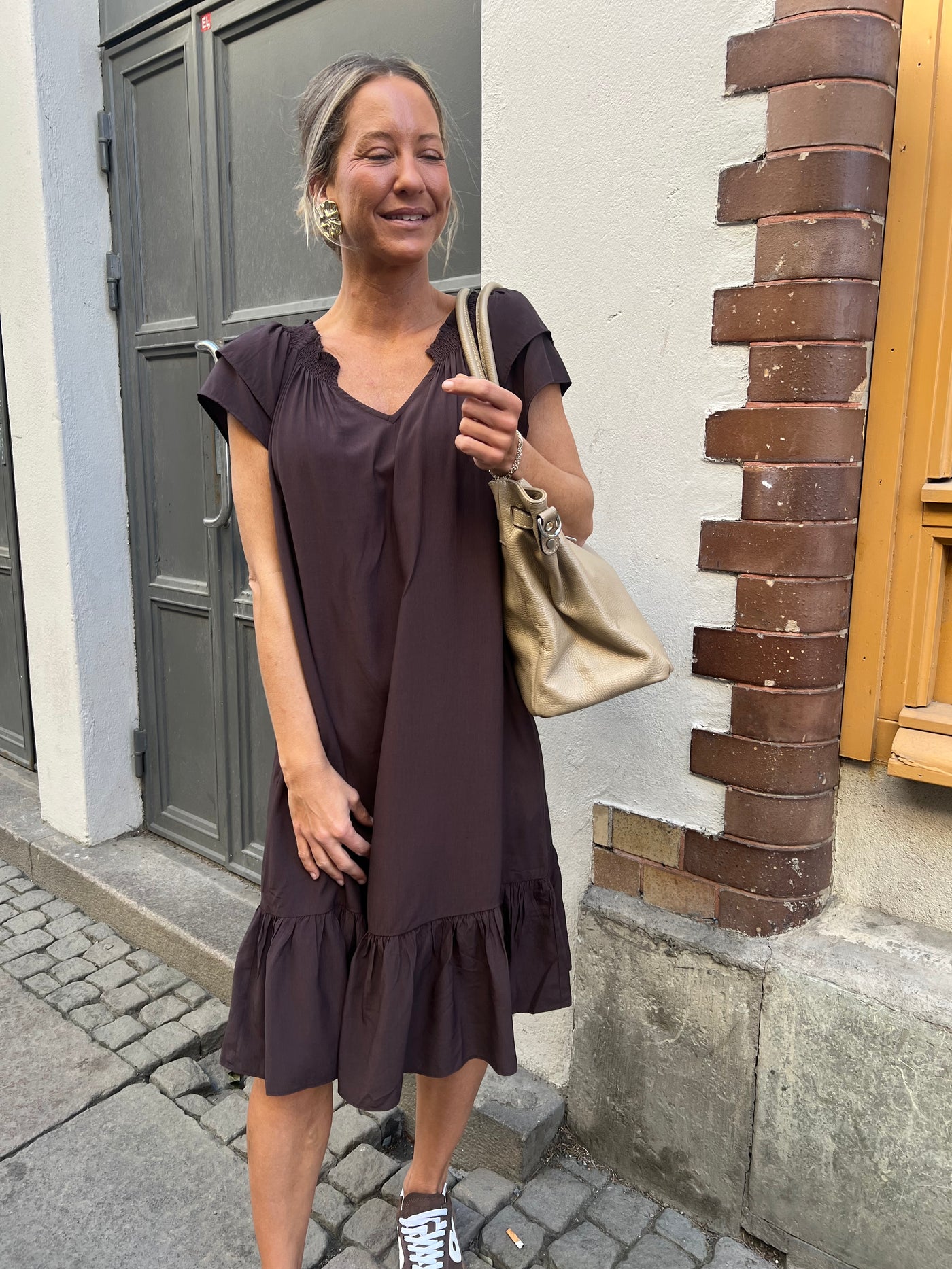 SunriseCC Crop dress mocca lev 7 dgr