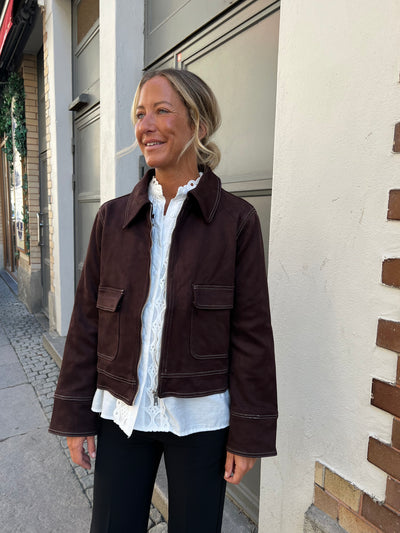 Sandro  jacket mörkbrun 25019
