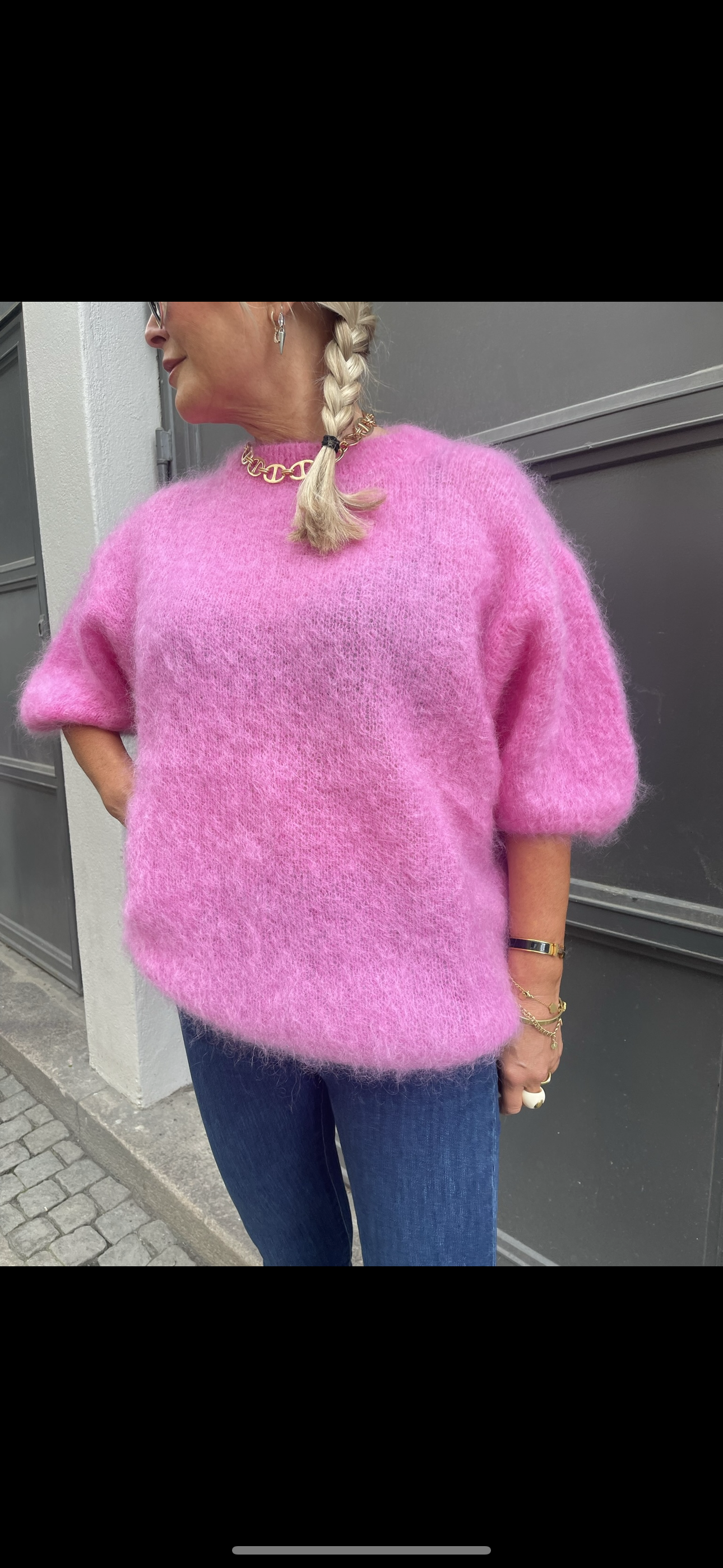 Roro Mohair Pink Short - 22012