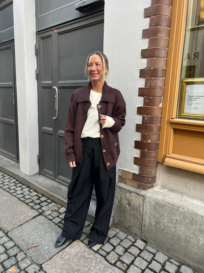 Rosé cardigan Brown