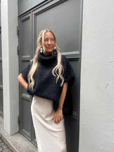 Roro Mohair polo Svart - 22131