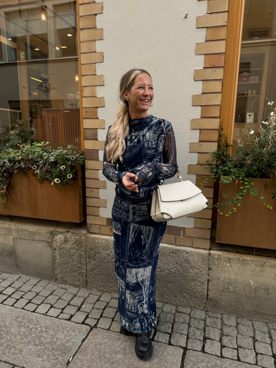Mesh Paris topp Blue