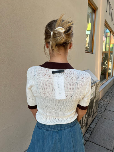 L’amitie pointelle knit offwhite
