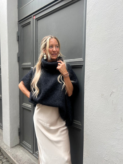 Roro Mohair polo Svart - 22131