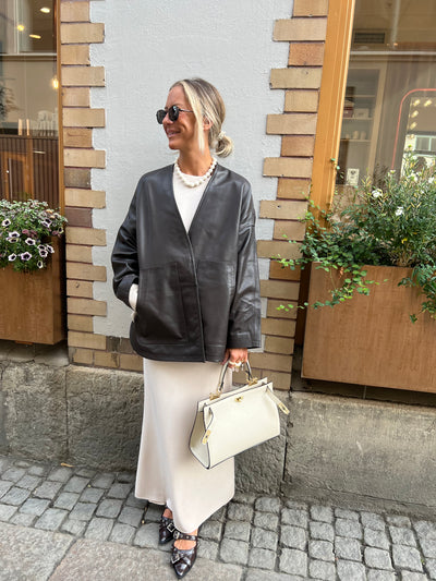 IVY-Kylie Leather Cardigan