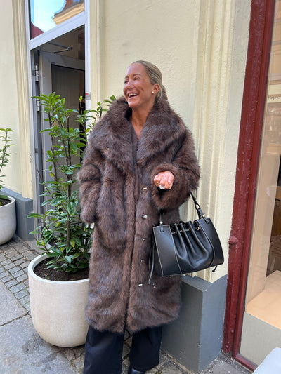 Stephanie Faux Fur Long Jacket