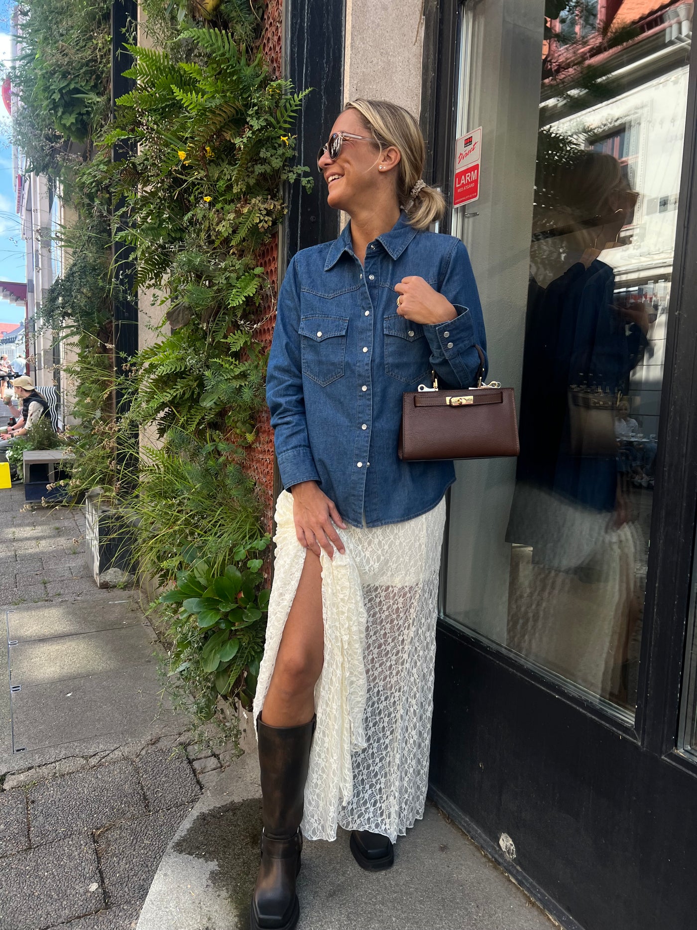IVY-Ora Denim Shirt Dark Blue