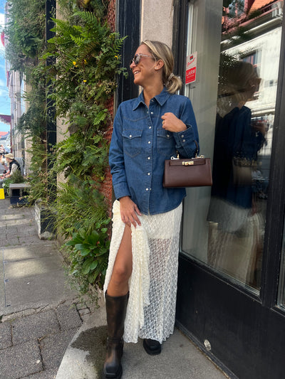 IVY-Ora Denim Shirt Dark Blue