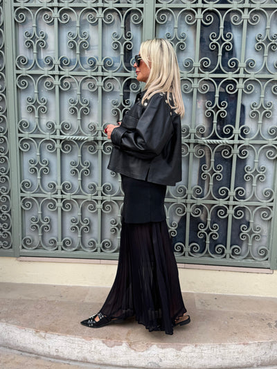 Charlotte Plis Skirt Black - A2258