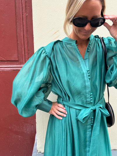 Sophie Dress Smaragdgrön