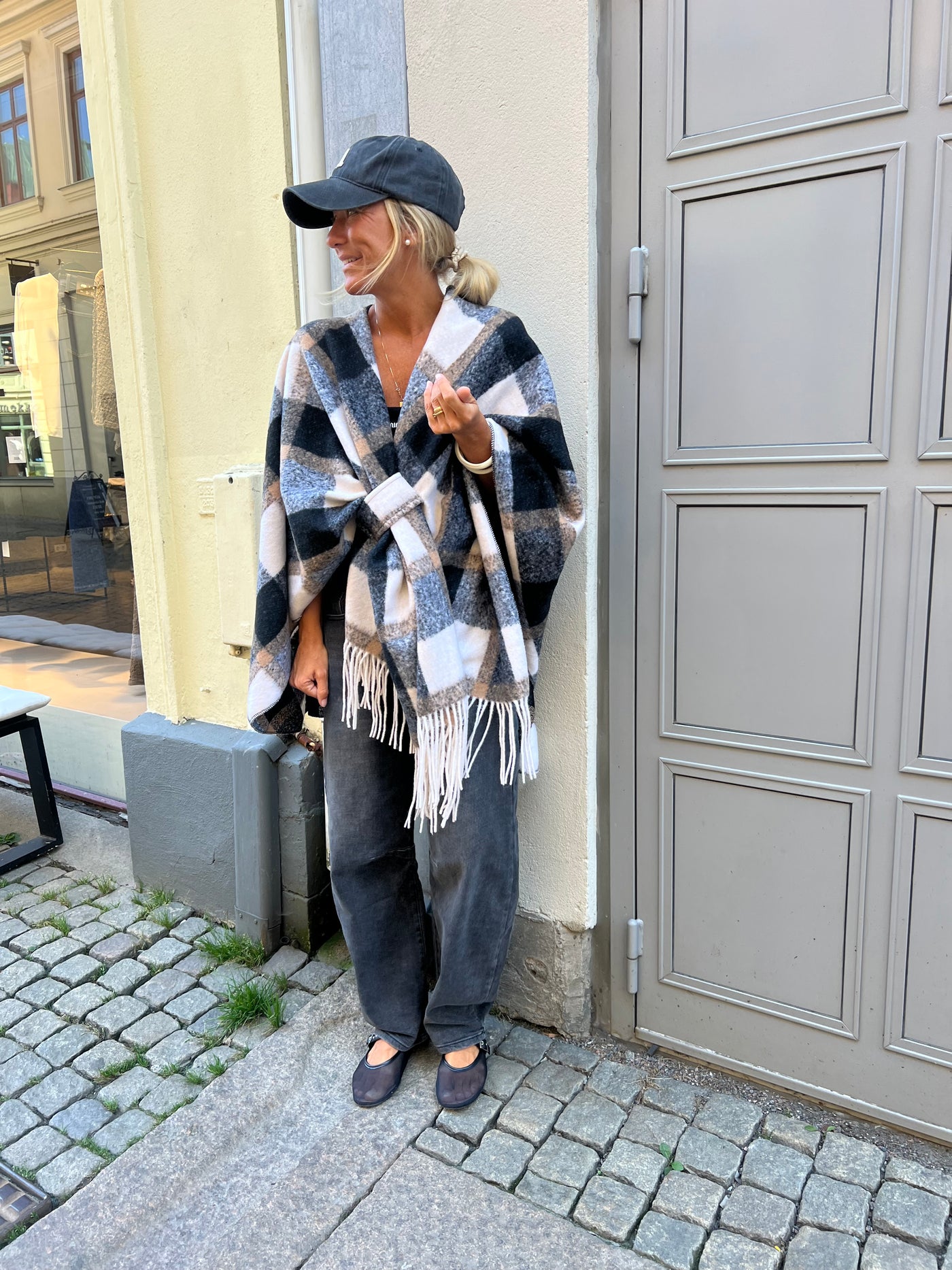 Goza rutig poncho