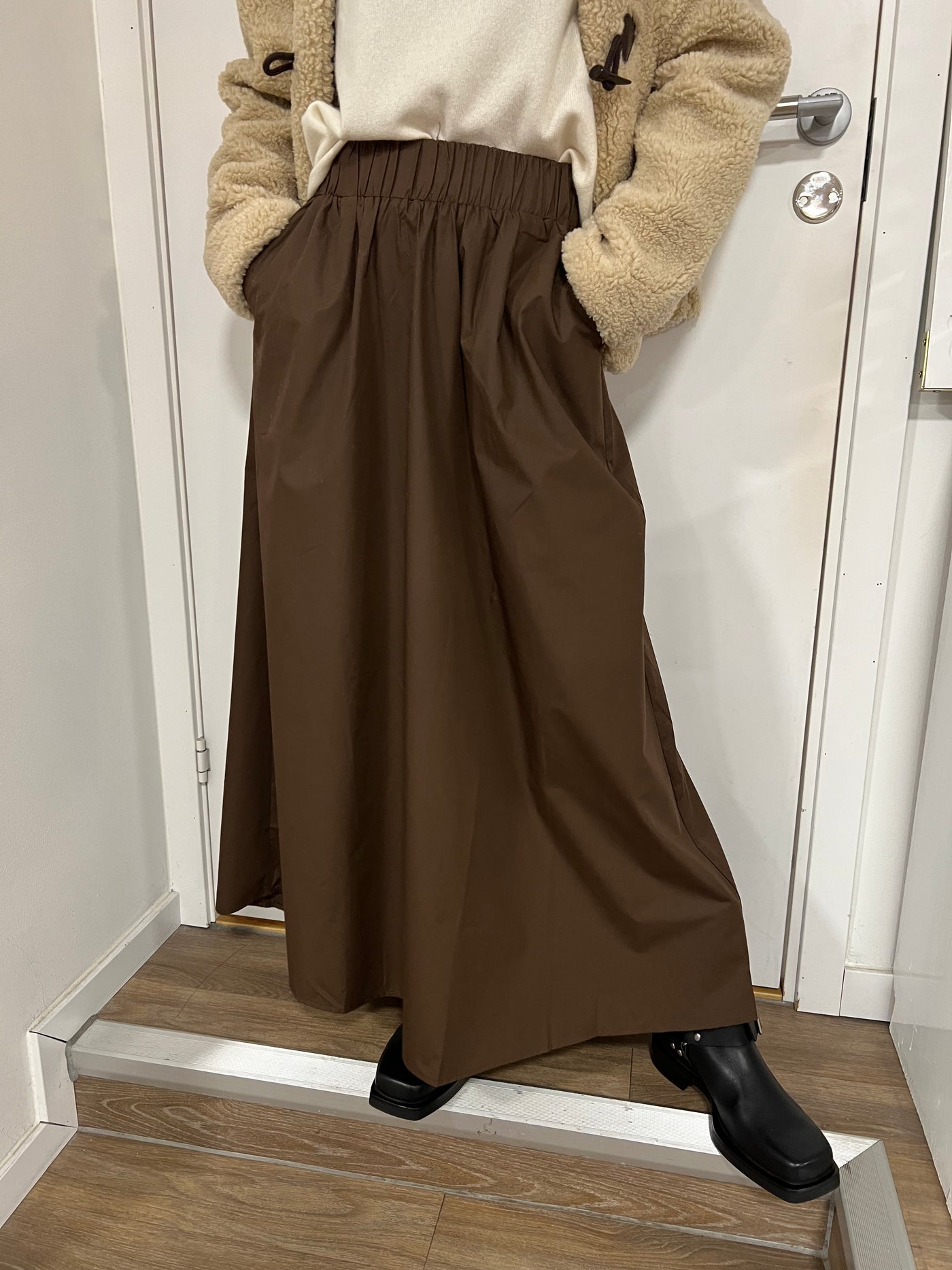 IXTAU MAXI SKIRT brun