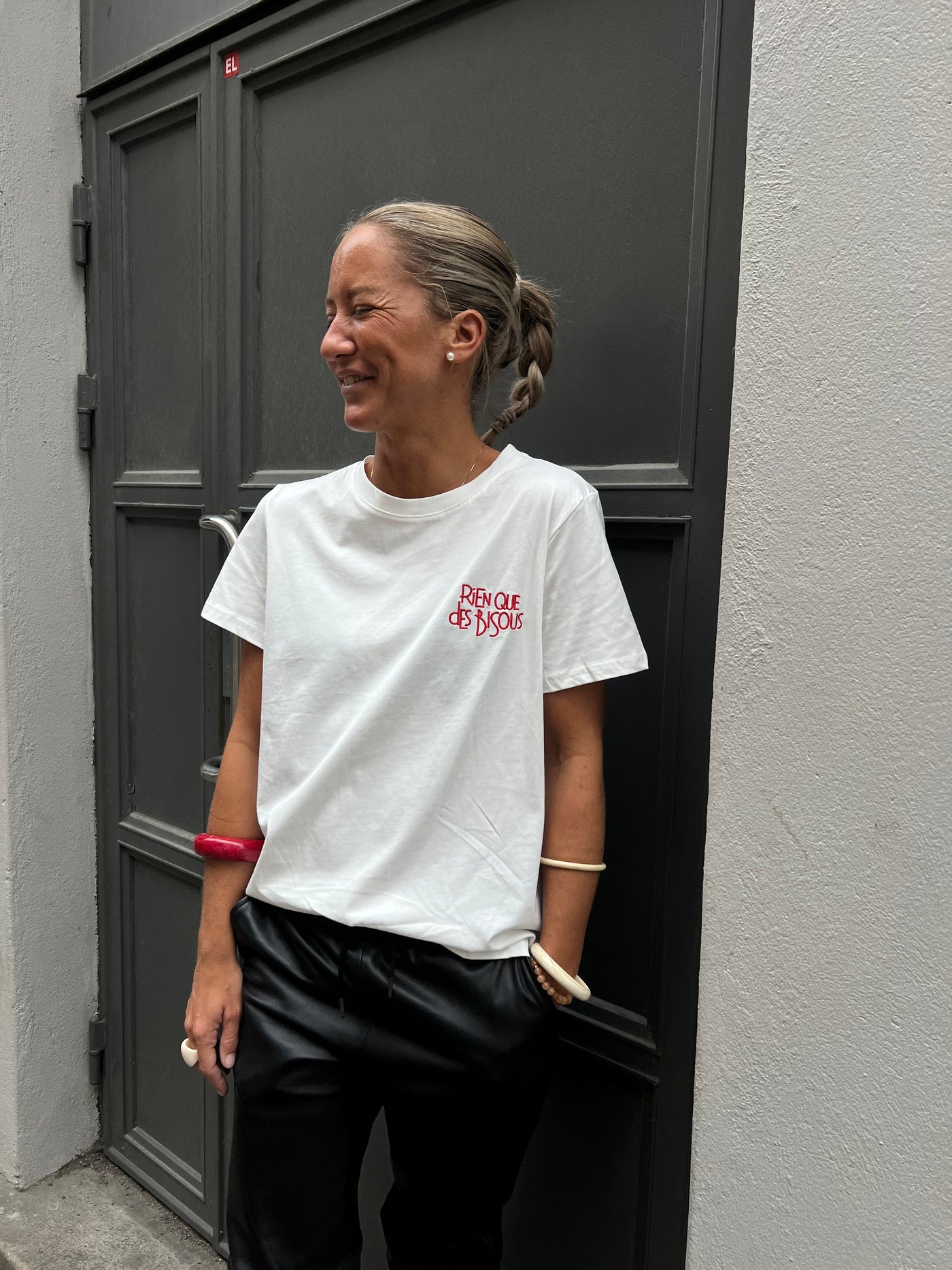 Bisous tshirt white