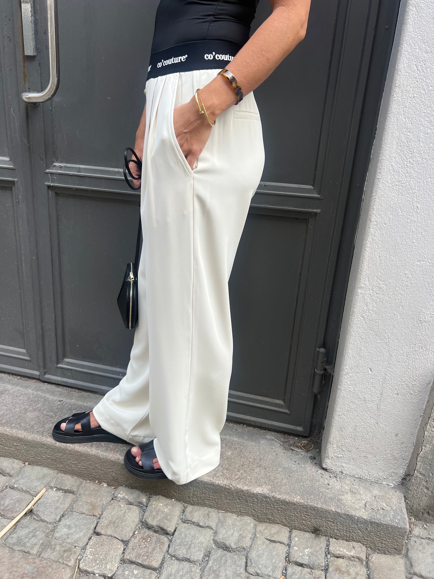 Amina CC logo pant offwhite