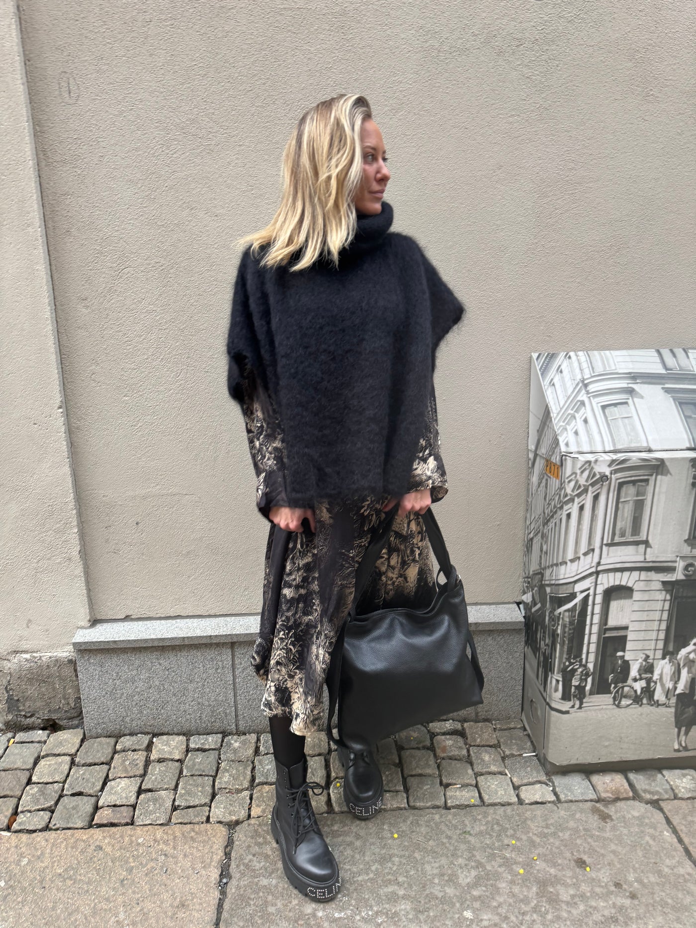 Roro Mohair polo Svart - 22131