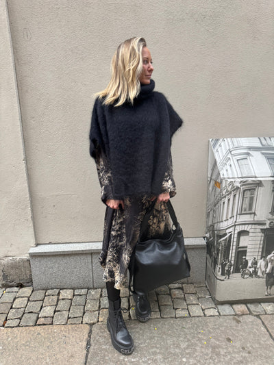 Roro Mohair polo Svart - 22131